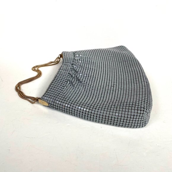 VTG Metal Mesh Evening Purse Handbag Creative Designs of Italy Gray Hong Kong - Picture 4 of 15